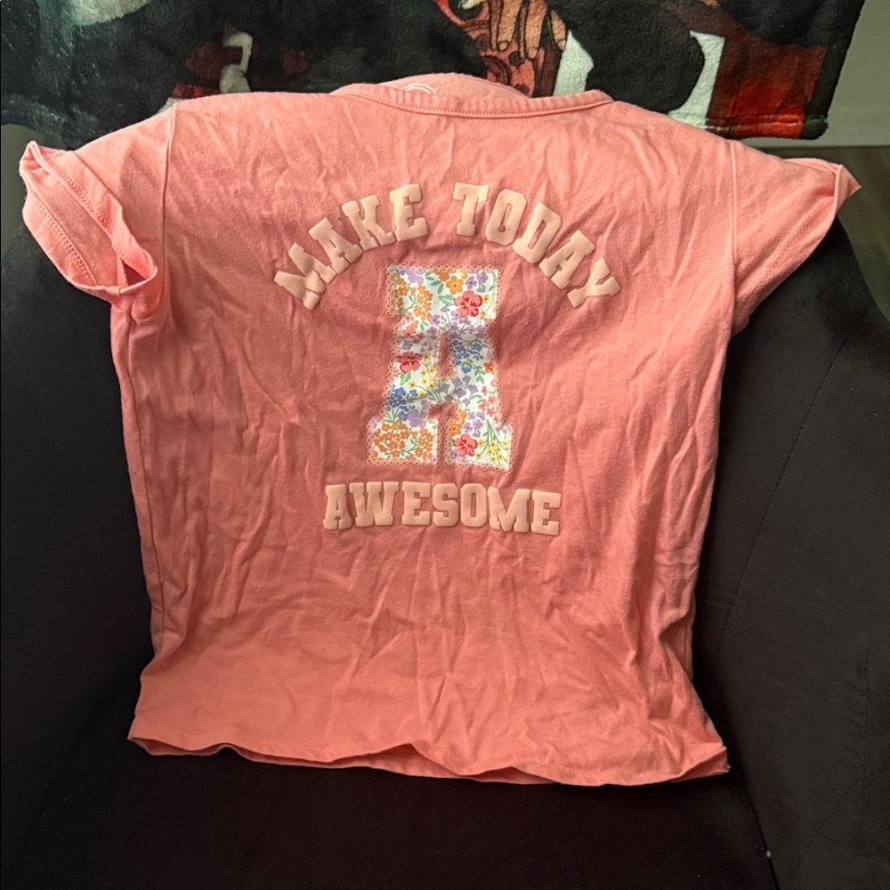 Kids Pink Graphic T-Shirt